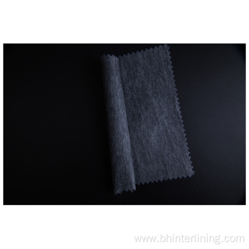 Polyester black nonwoven fusible garment interlining